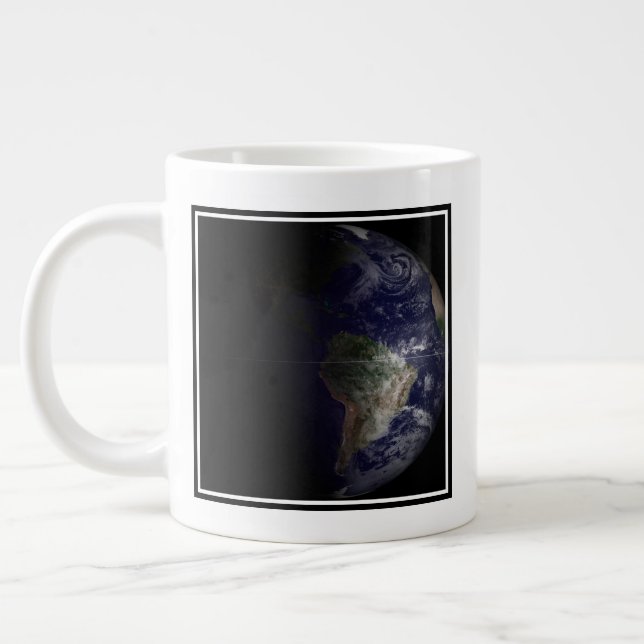 Earth At Its Equinox. Large Coffee Mug (Left)