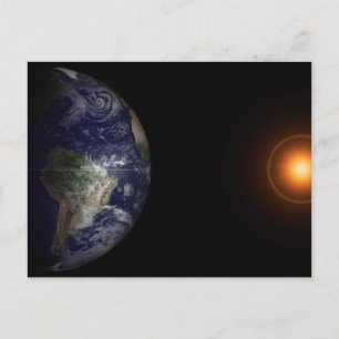 Earth At Its Equinox. Postcard