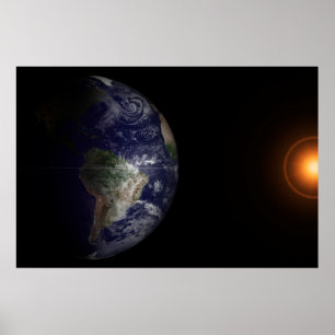 Earth At Its Equinox. Poster