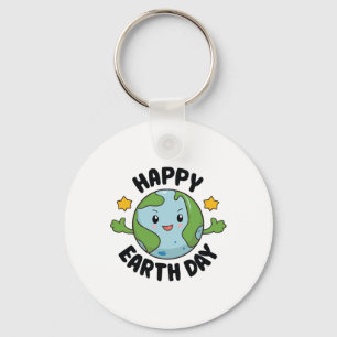 Earth Awareness Day Cute Planet Happy Earth Day Key Ring