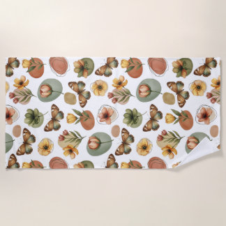 Earth Blossom Harmony Beach Towel