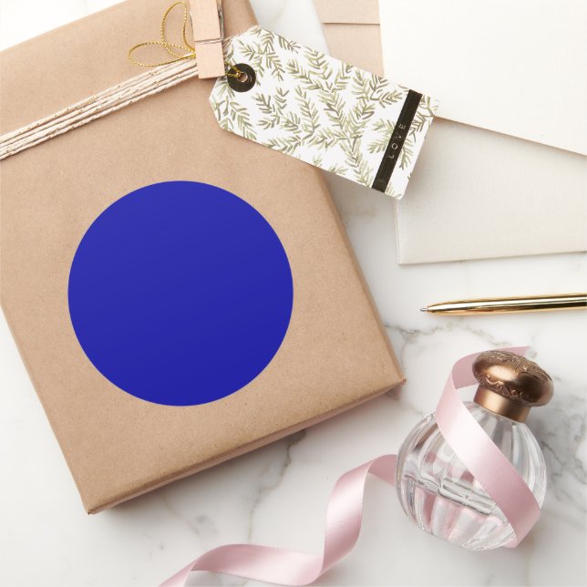 Earth Blue Large Round Sticker (Gifting)