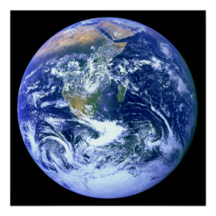 Earth Blue Marble Poster