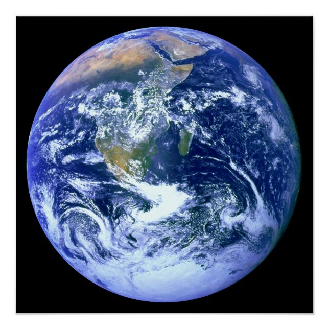 Earth Blue Marble Poster (Front)