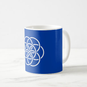 earth blue planet flag terra human kind symbol coffee mug
