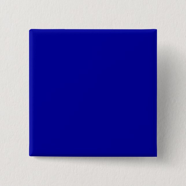 Earth Blue Square Pin-back Button (Front)