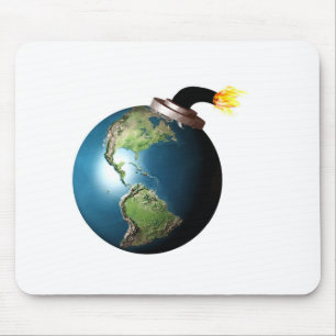 Earth bomb mouse mat