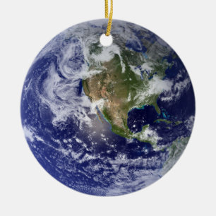 Earth: Both East West Hemispheres Ornament