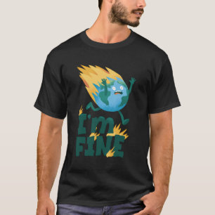 Earth Burning Flames T-Shirt
