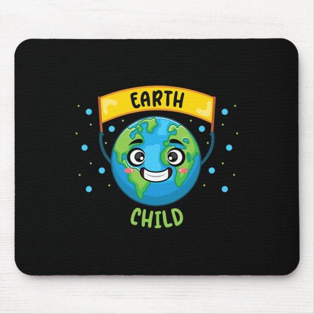 Earth Child Save Planet Teacher Science Climate Ch Mouse Mat (Front)