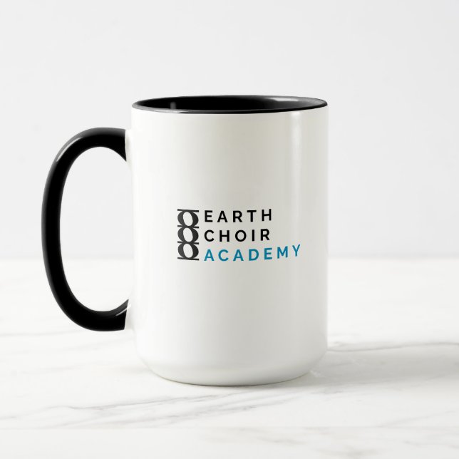Earth Choir Academy Logo Two-Tone Mug (Left)