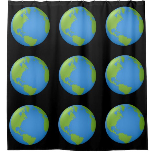 Earth Classic 3D Shower Curtain