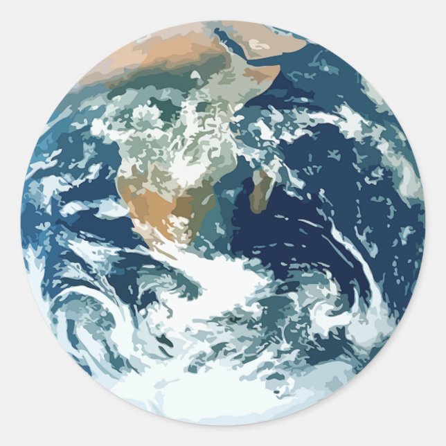 Earth Classic Round Sticker (Front)