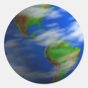 EARTH CLASSIC ROUND STICKER