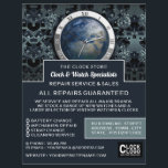 Earth Clock, Horologist Advertising Flyer<br><div class="desc">Earth Clock,  Horologist Advertising Flyers By The Business Card Store.</div>