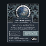 Earth Clock, Horologist Advertising Flyer<br><div class="desc">Earth Clock,  Horologist Advertising Flyers By The Business Card Store.</div>