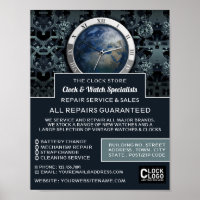 Earth Clock, Horologist Advertising