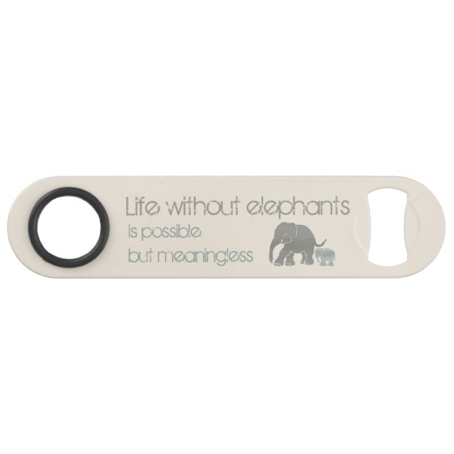 Earth Colour Inspirational Humourous Elephant (Front (Horizontal))