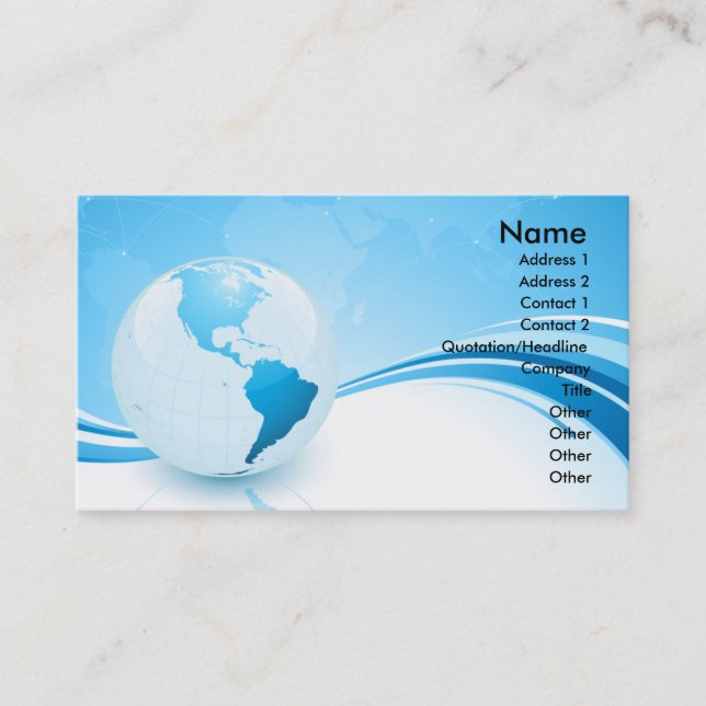 EARTH CONCEPT BUSINESS CARD (Front)