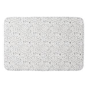 Earth Confetti Watercolor Dots Bath Mat