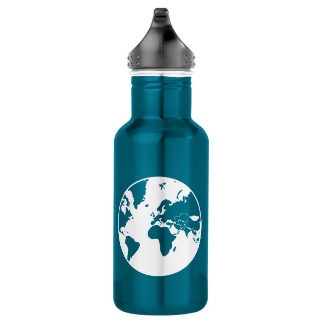 Earth / Custom Water Bottle (532 ml), Stainless (Right)