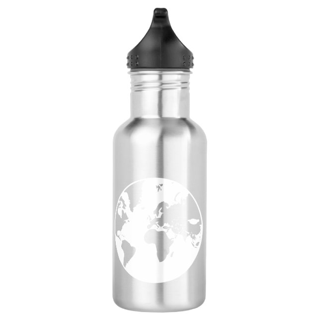 Earth / Custom Water Bottle (532 ml), Stainless (Right)