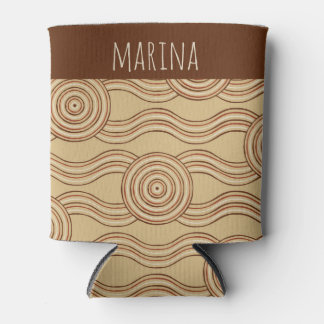 Earth Customisable Name Australian Dreamtime Can Cooler