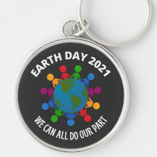 Earth Day 2021. We can all do our part Key Ring