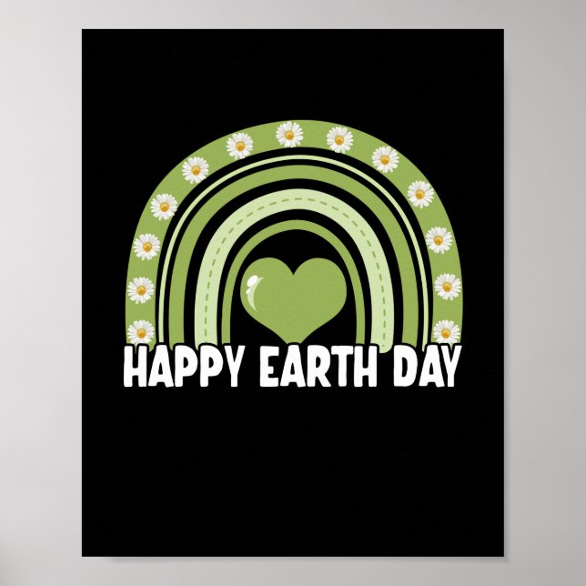 Earth Day 2022 Happy Earth Day Rainbow Poster (Front)