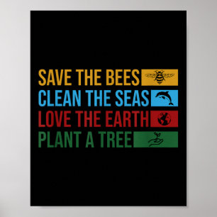 Earth Day 2022 Planet Environmental Science Save T Poster