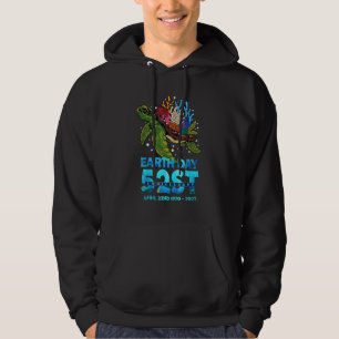 Earth Day 2022 Restore Earth Sea Turtle 52st Anniv Hoodie