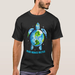 Earth Day 2022 Restore Earth Sea Turtle Reuse Redu T-Shirt