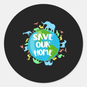 Earth Day 2025 Environmental Nature Planet Mens An Classic Round Sticker