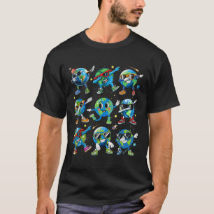 Earth Day 2025 Funny Dabbing Earth Day Kids Toddle T-Shirt