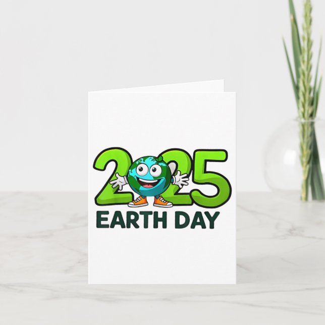 Earth Day 2025 Funny Earth Day Birthday Kids Boys  Card (Front)