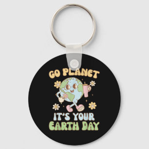 Earth Day 2025 Go Planet Its Your Earth Day Mens W Key Ring