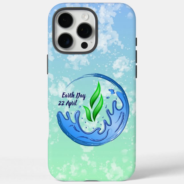 Earth Day 2025 Our Power Our Planet Crest Case-Mate iPhone Case (Back)