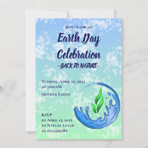 Earth Day 2025 Our Power Our Planet Crest Invitation