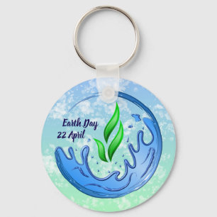 Earth Day 2025 Our Power Our Planet Crest Key Ring