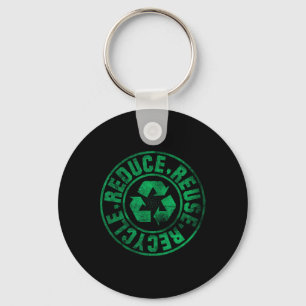 Earth Day 2025 Reduce Reuse Recycle Key Ring