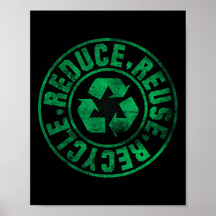 Earth Day 2025 Reduce Reuse Recycle  Poster