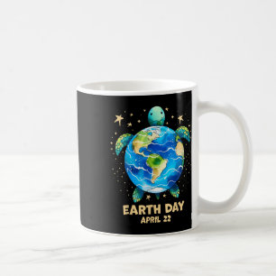 Earth Day 2025 Restore Earth Sea Turtle Art Save T Coffee Mug
