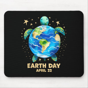 Earth Day 2025 Restore Earth Sea Turtle Art Save T Mouse Mat