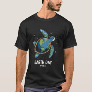 Earth Day 2025 Restore Earth Sea Turtle Art Save t T-Shirt