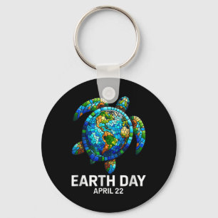 Earth Day 2025 Restore Earth Sea Turtle Save The P Key Ring