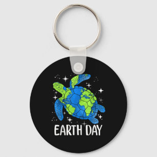 Earth Day 2025 Restore Earth Turtle Art Save The P Key Ring