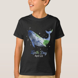 Earth Day 2025 Restore Earth Whale Art Save The Pl T-Shirt