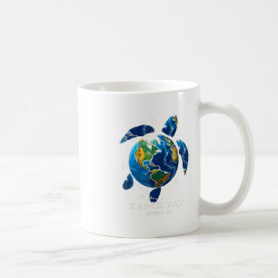 Earth Day 2025 Save Earth Sea Turtle Art Save The  Coffee Mug