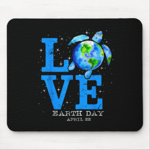 Earth Day 2025 Save Sea Turtle The Planet Restore Mouse Mat
