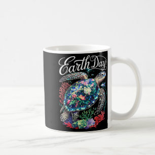 Earth day 2025 sea turtle restore earth save the coffee mug